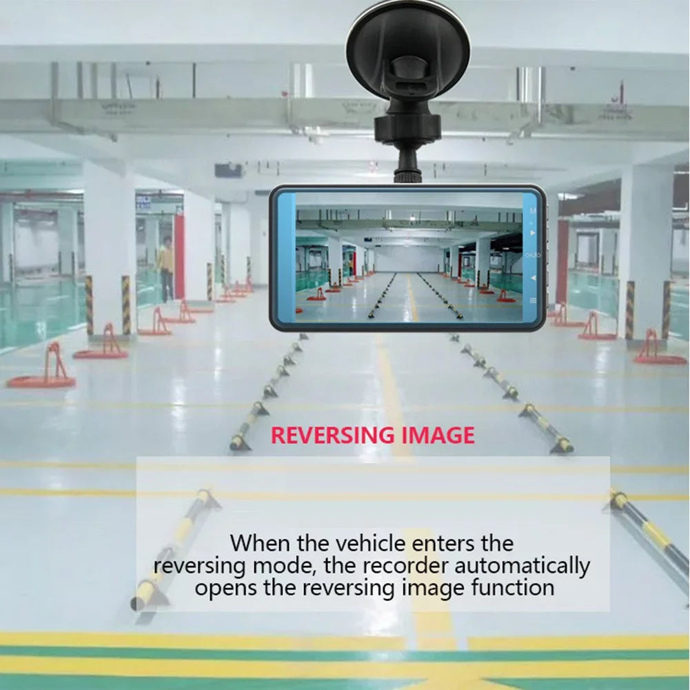 1080P Screen G-Sensor DVR Dash Cam Dual Front Touch 4\\\" Rear Camera Car Recorder