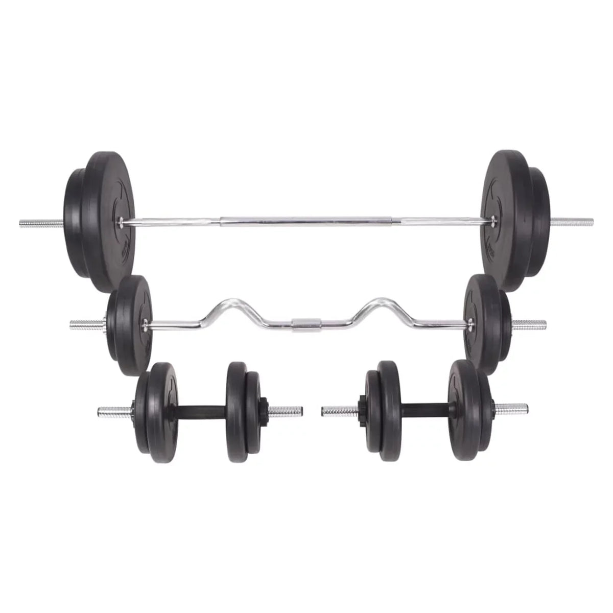 and 198.4 Barbell Tomshoo lb Set Dumbbell