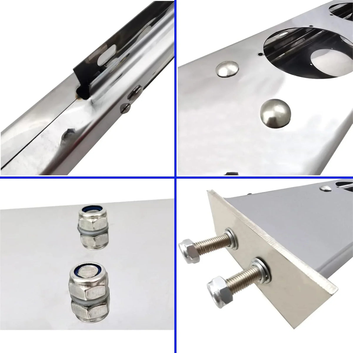 Length Straight for Semi Bracket Holder Loaded Stainless Set Bolt Steel Spacing POWERWORKS Hanger Flap Spring 2.5" Mud fit 30" Trucks Mudflap
