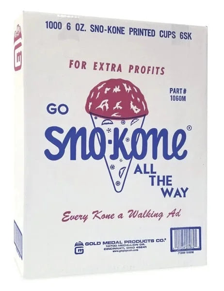 Quantity Medal - Cone 1 Cups of 1060 Sno-Kone Gold Snow 5000-Count