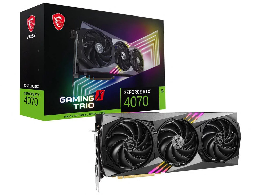 4070 MSI Video 4070 Card GeForce Gaming GAMING 12GB 4.0 RTX Express GDDR6X RTX TRIO ATX X PCI 12G