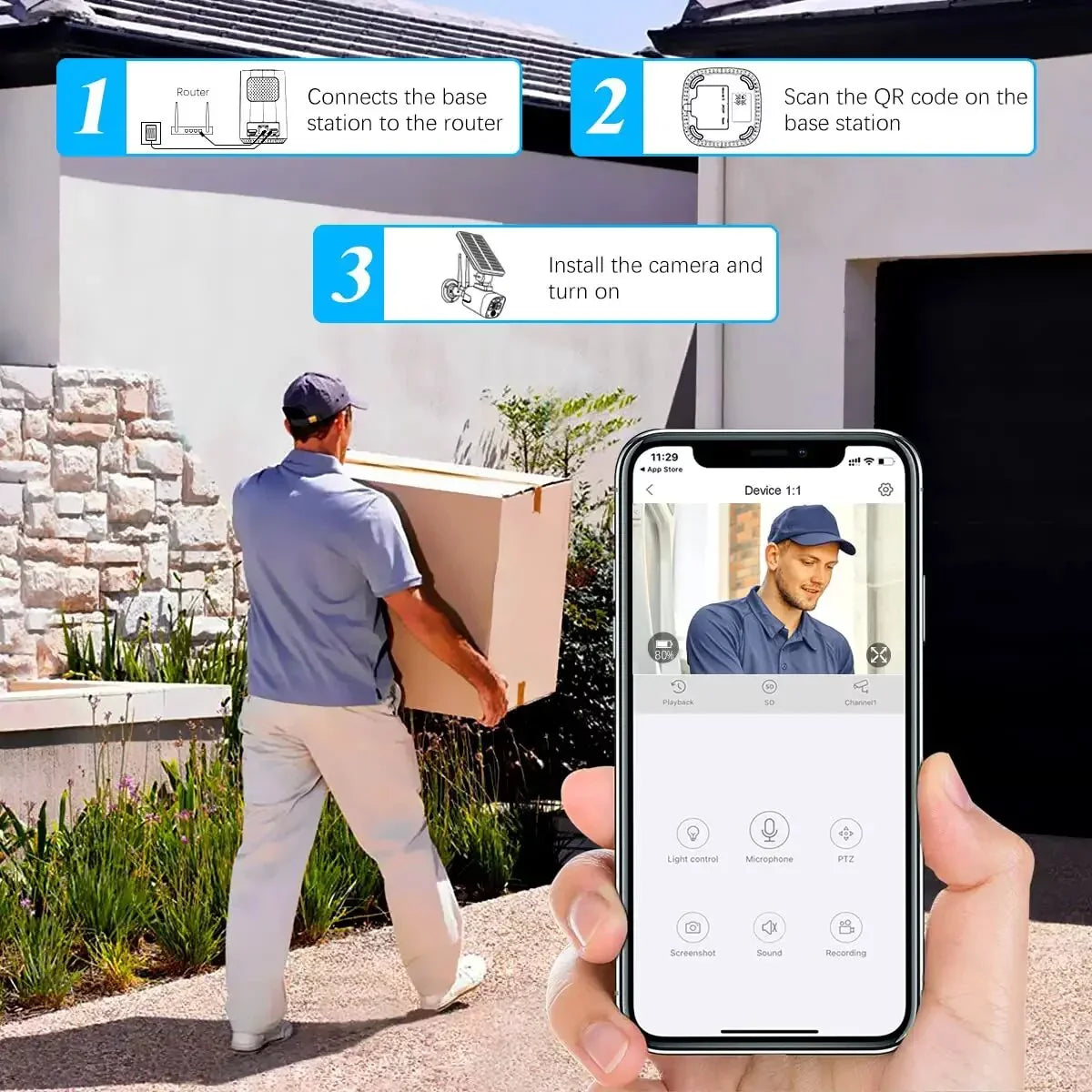 Home pre-installed OOSSXX {100% Drive Camera System}, Wire-free Wireless Hard 3.0MP Security 2K with by 2TB Surveillance Solar system, 8-channel 6pcs cameras NVR, solar