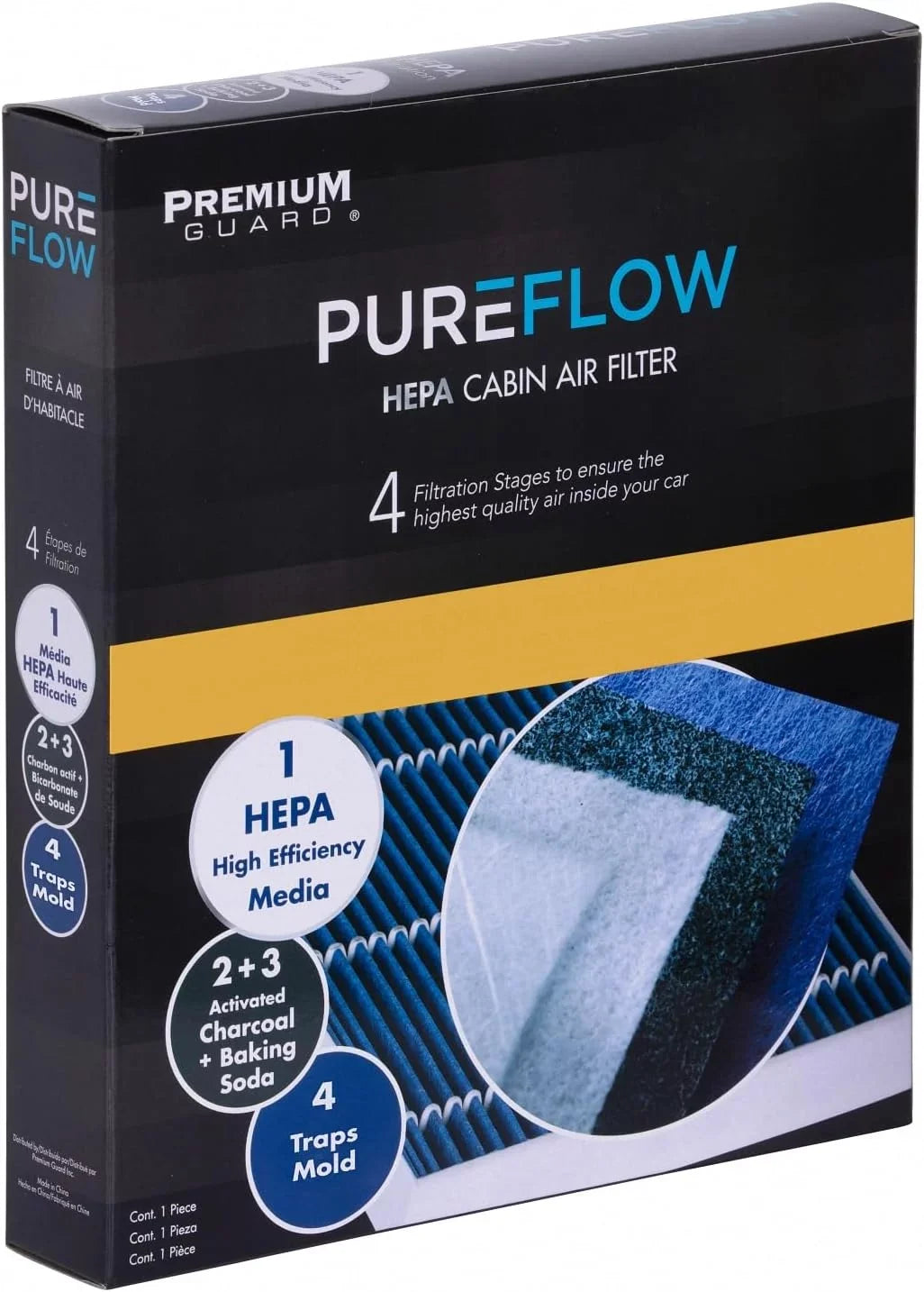 Y, Fits 3 PC99502HX 2023-17 Tesla PureFlow Air HEPA Cabin 2023-20 Filter |