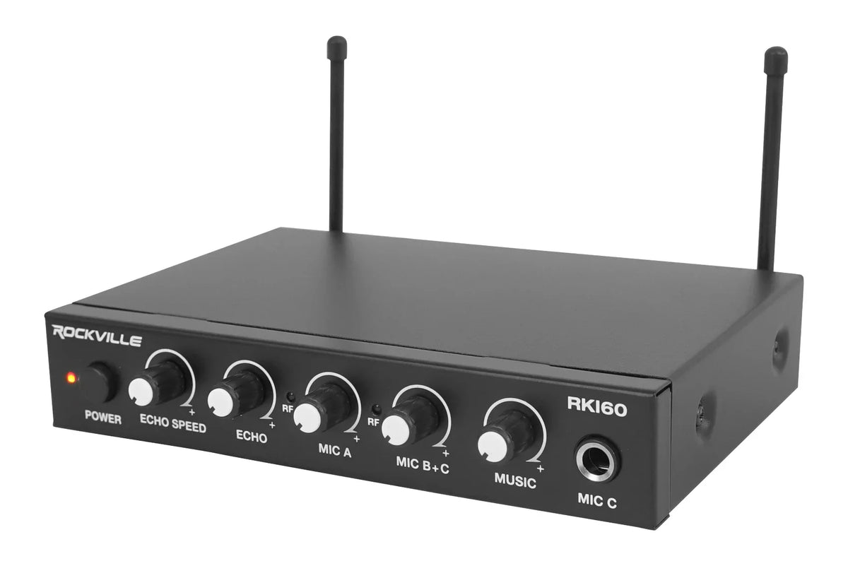 Karaoke Microphone System ipad/iphone/Android/Laptop/TV Dual Rockville 4 RKI60