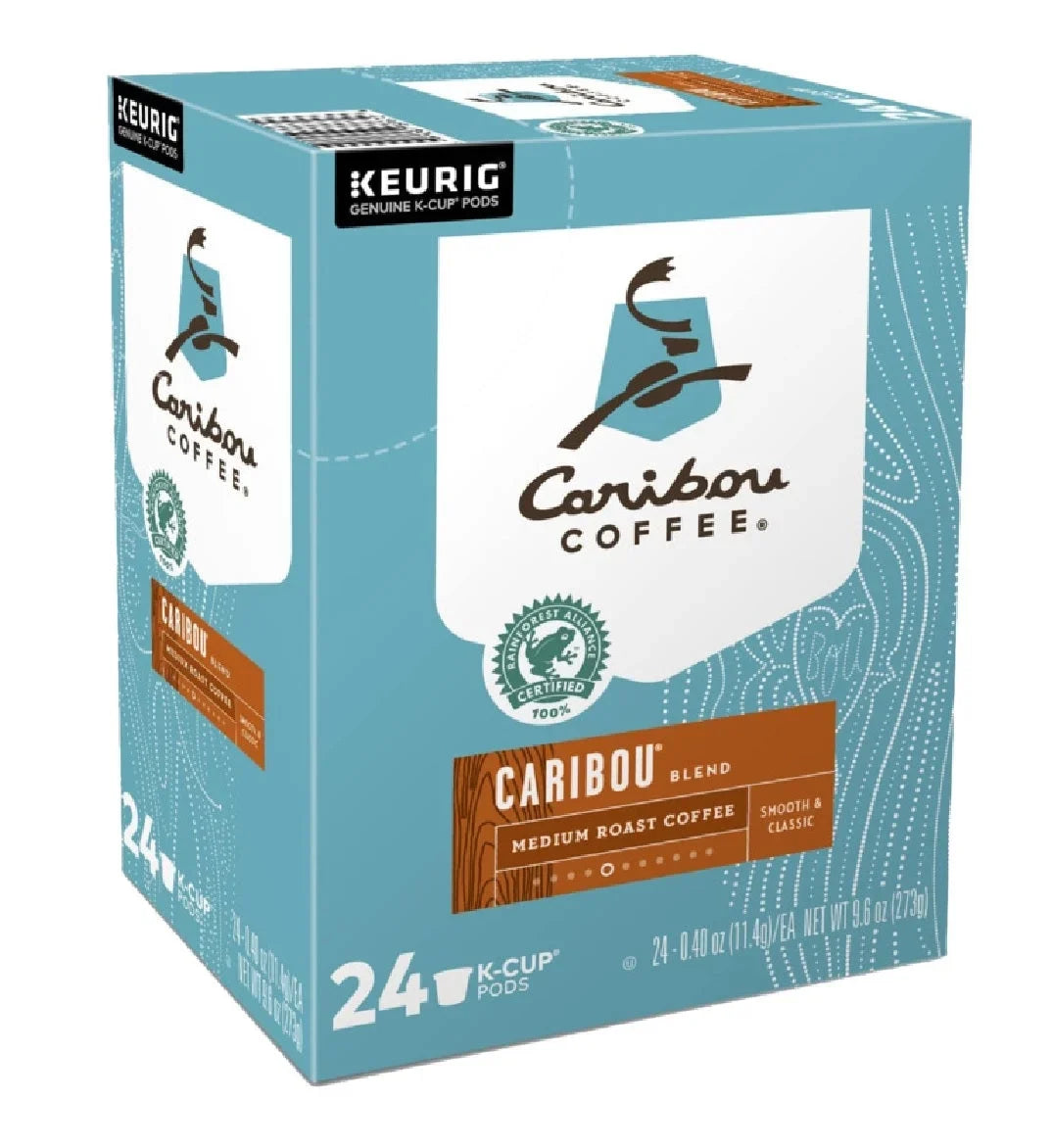 Each K-Cups, 5000330135 Roast Medium Caribou Coffee Keurig
