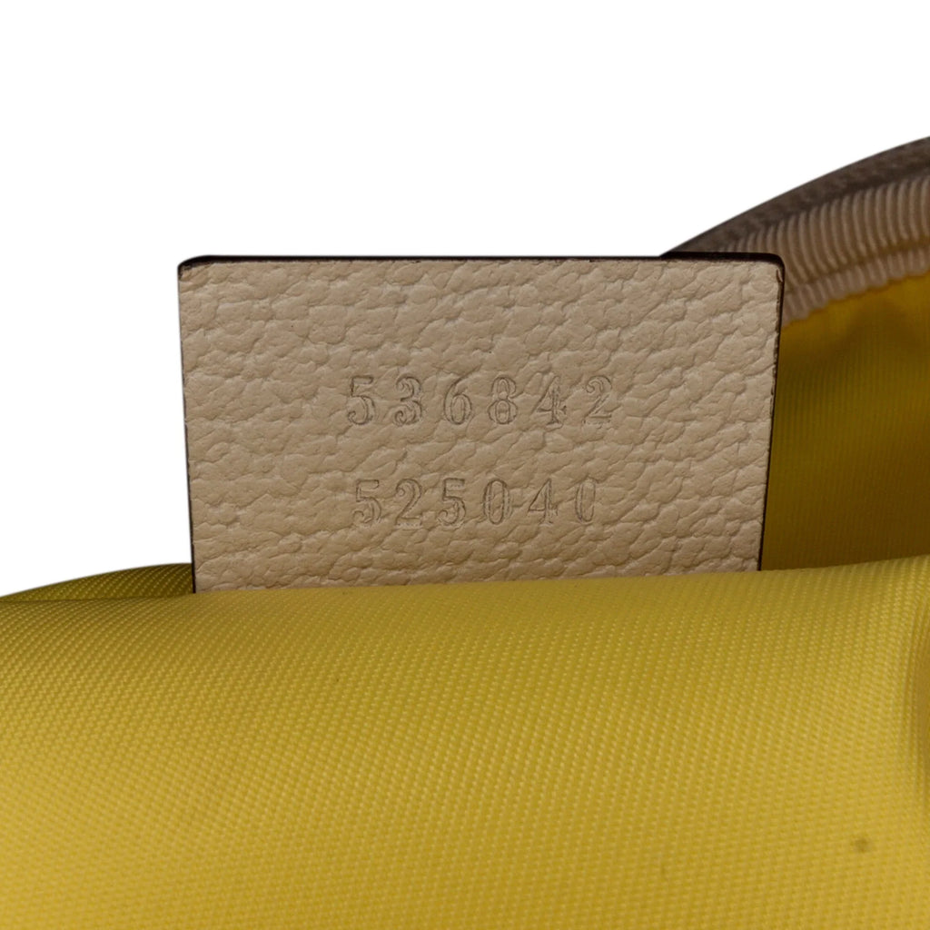 Yellow Belt (New Bag Defects) Unisex For Pre-Owned Love Fabric Authenticated with Nylon Blind