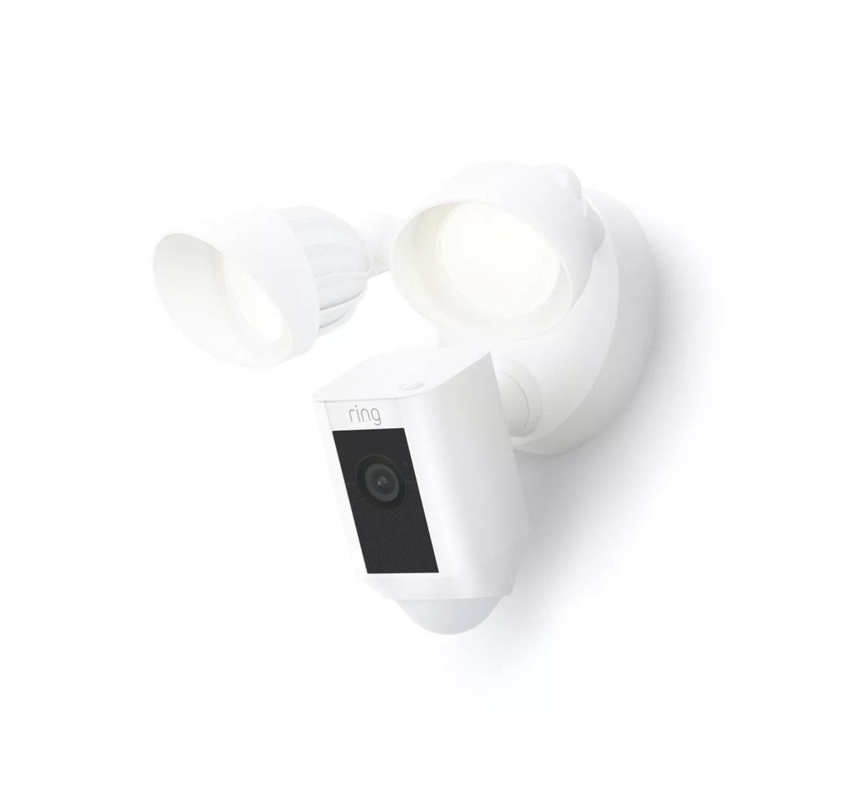 exterior, Ring_Floodlight WiFi, with (Refurbished) Motion Wired IP/Network HD, Activated Restored Cam Release, 2021 Plus White,