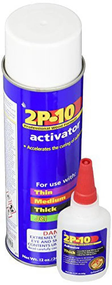 Ounce Thick Ounce Adhesive Super 12 Activator Glue 2.25 FastCap Pack 2P-10 Combo and