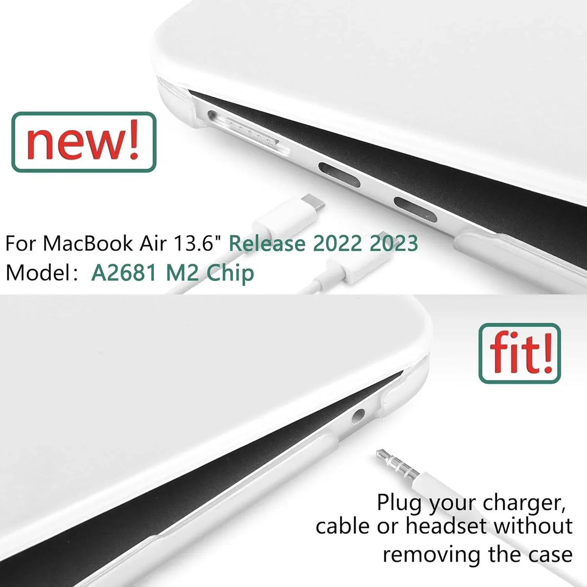 Case Keyboard inch Cover Case Hard 13.6 A2681, MacBook 2022 with Compatible with Air & 2023 M2 Shell DONGKE