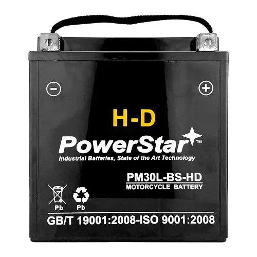 Ski CB30L-B Battery 30Ah PowerStar Sea-Doo 12V Jet Heavy-Duty for