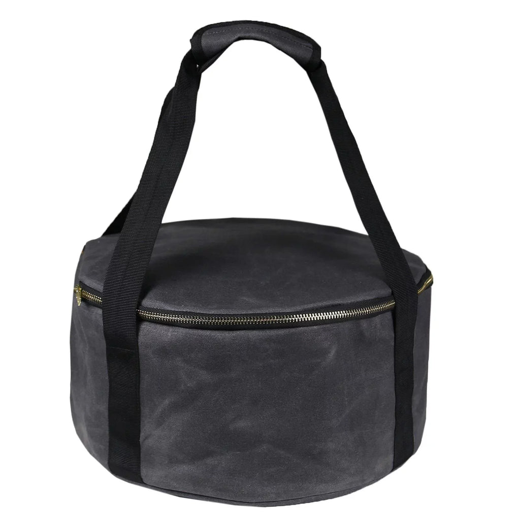 ,Fishing Accessories Cookware for 12" Container Bag ,exterior Handbag Multipurpose Dutch Durable Bag Activities Oven Gray Carry Camping - Storage BBQ