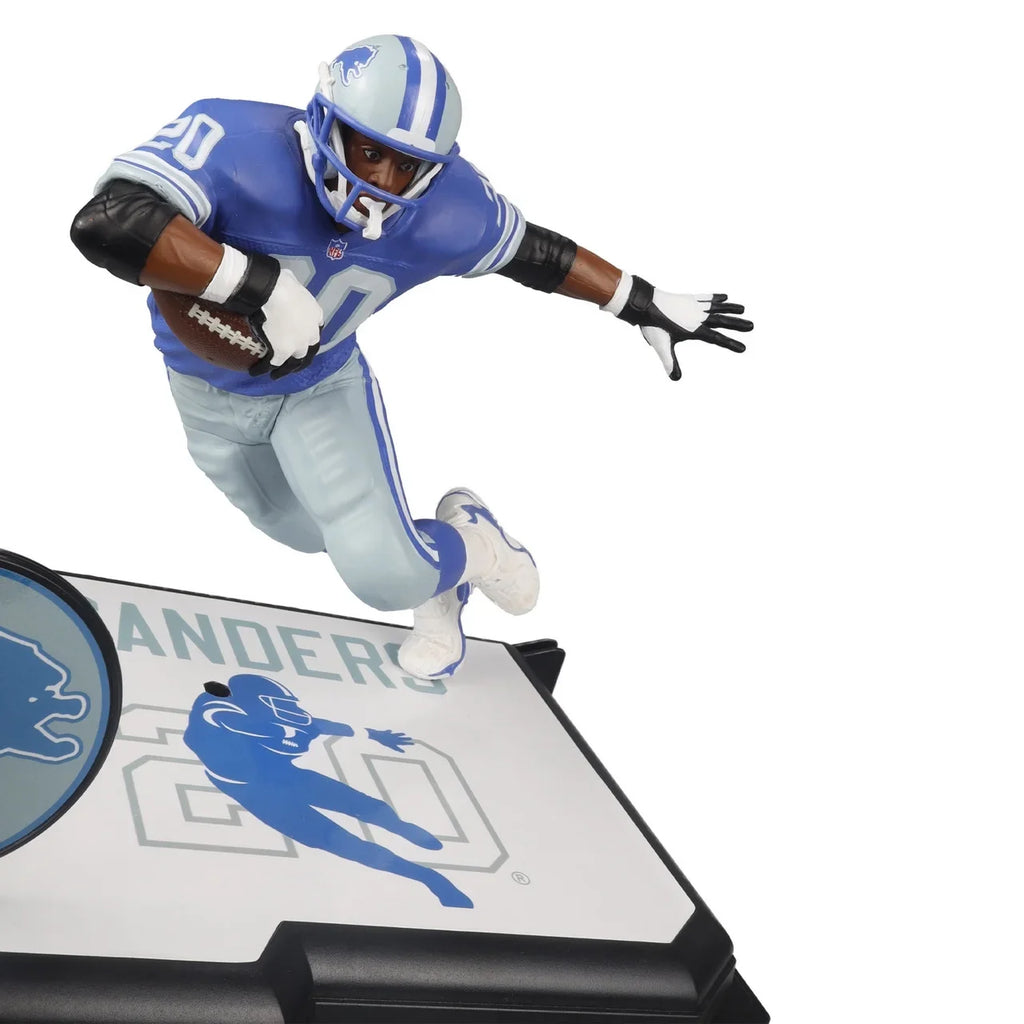 (Detroit) Barry 7" Sanders Figure McFarlane (Blue) Label) Posed (Gold