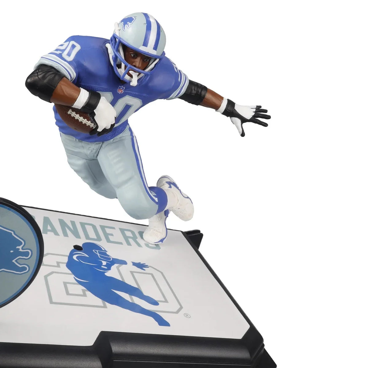 (Detroit) Barry 7" Sanders Figure McFarlane (Blue) Label) Posed (Gold