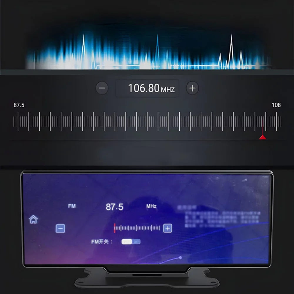 Touchscreen 4K Front Parking Recording, Recorder - Built-in Auto Monitor Cam Loop - Inch & WiFi 10.26 - G-Sensing, Rear Dash Supported - Hands-Free DVR Android Calling - Carplay, Driving
