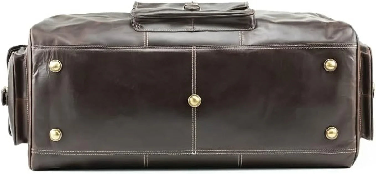Overnight Bag Bag Travel Buffalo Sports Vintage inches Gym Men Classic design Holdall Weekender Bag Leather Duffle Hulsh for 24 Top Bag Grain Leather