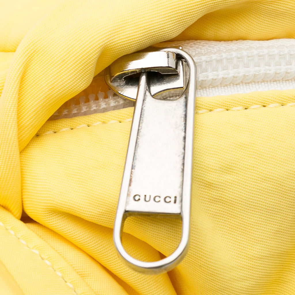 Yellow Belt (New Bag Defects) Unisex For Pre-Owned Love Fabric Authenticated with Nylon Blind