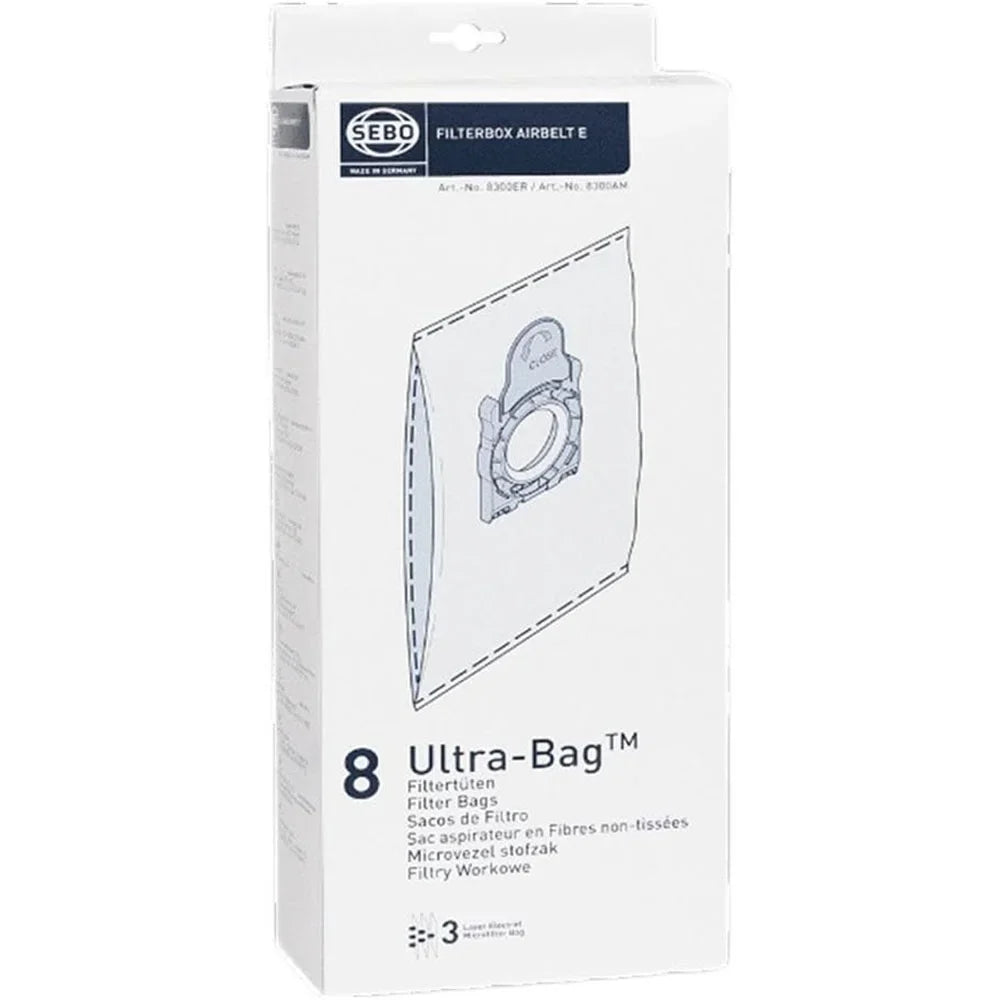E, #8300AM Filter Three-Layer Bag with caps Bags Ultra Airbelt Box 8