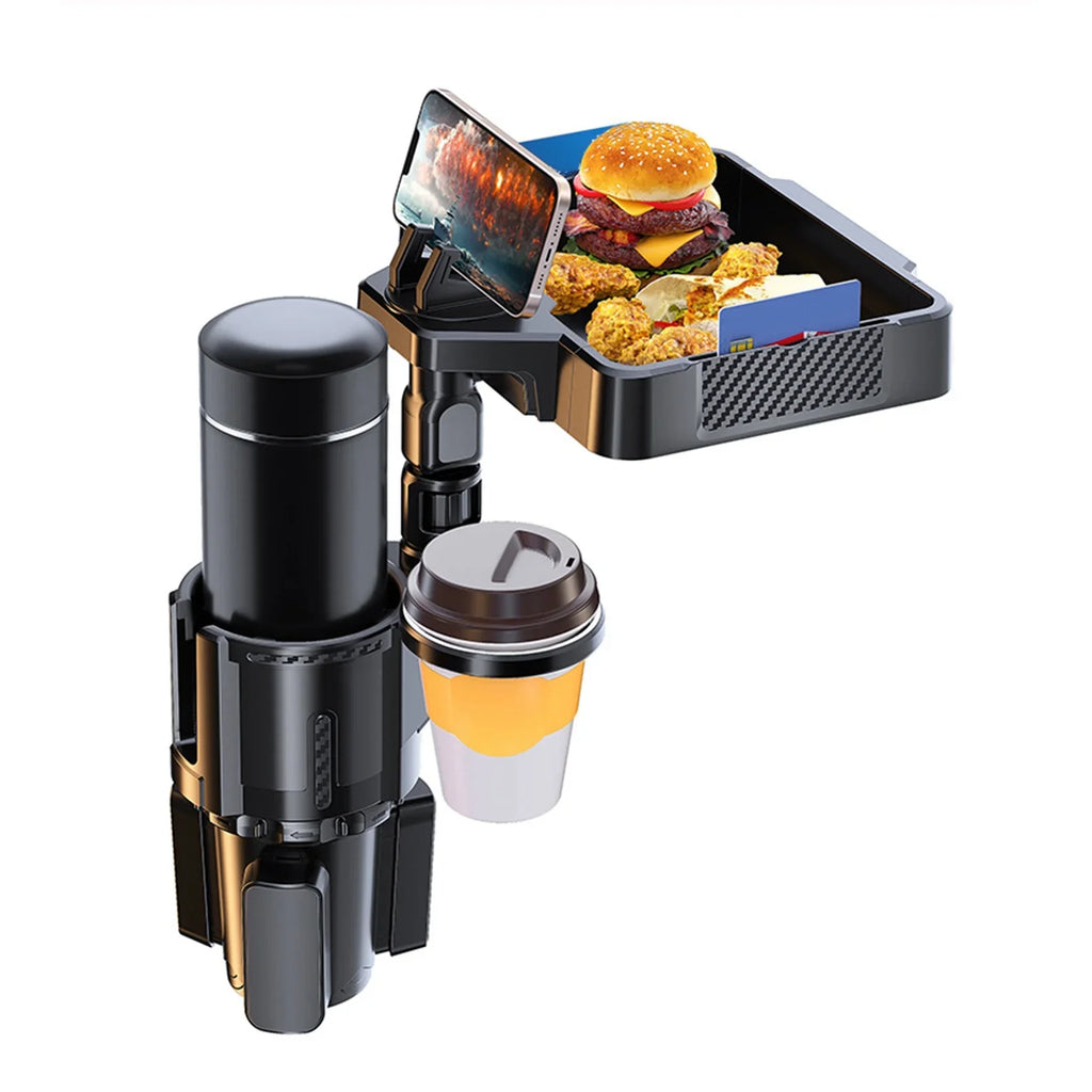 Expander, Multifunctional Car Holder, Traveling Dual Cup and Ridesharing with Holder Adjustable Tray Phone Holders Drink for Snack Car Anself Convenient