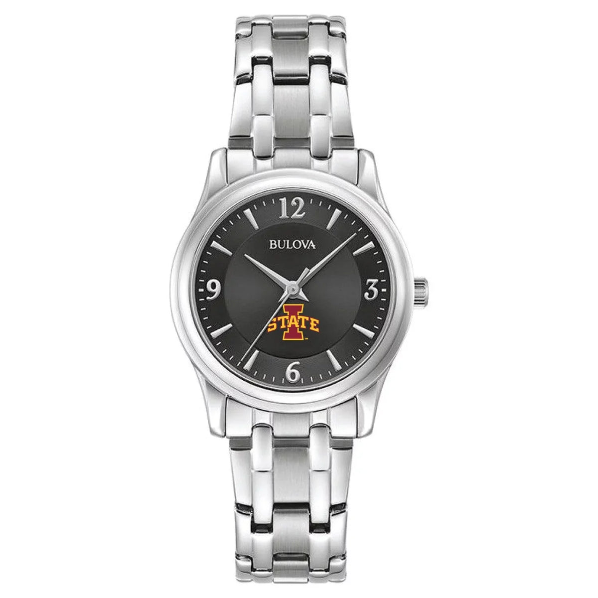 Corporate Collection State Iowa Bulova Stainless Watch Cyclones Women's Steel Black