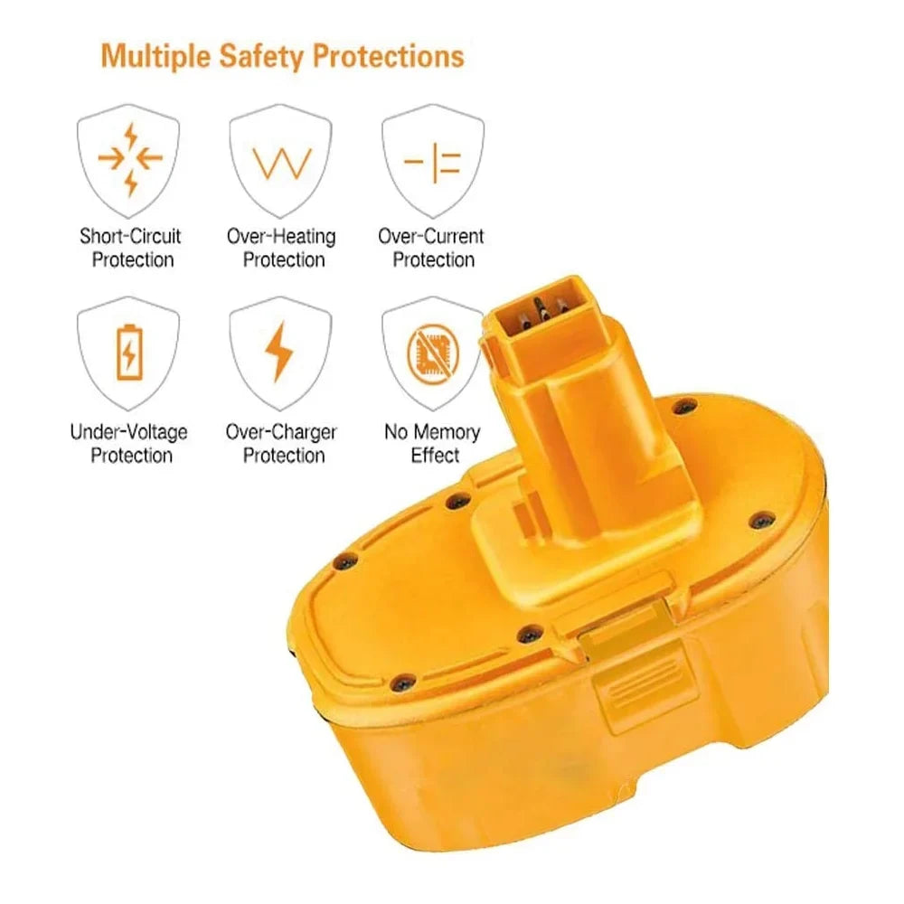 2Packs Battery 18v Batteries with XRP Compatible Dewalt DW9099 DC9096 DW9098 DC9098 DC9099 4.0Ah DC9096