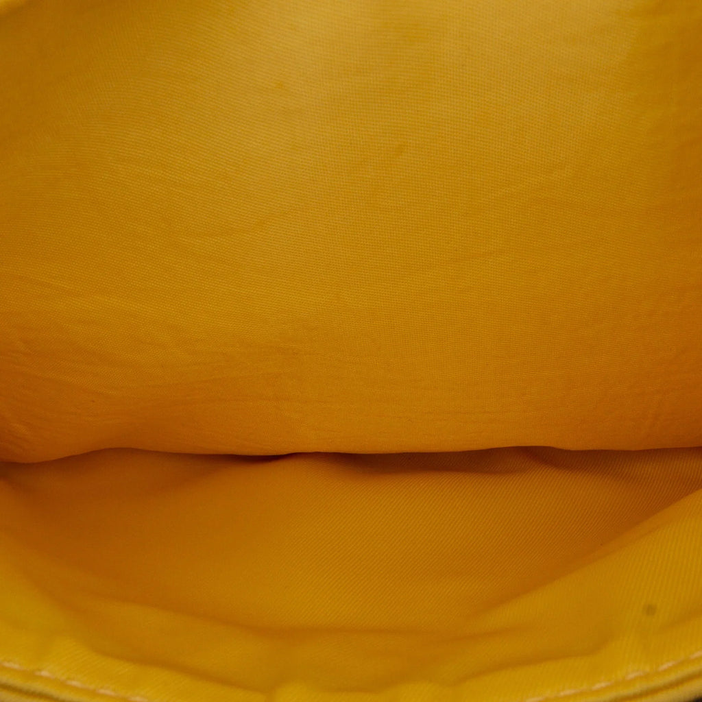 Yellow Belt (New Bag Defects) Unisex For Pre-Owned Love Fabric Authenticated with Nylon Blind