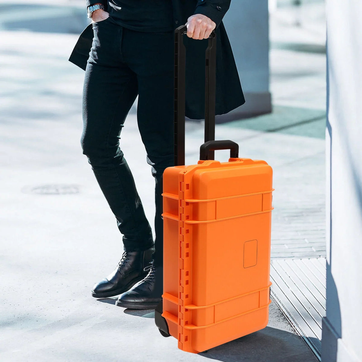 IP67 Digital Case Camera 22" with Foam Tool Camera Case Box Box Case Hard Retractable Pull and Case Waterproof Protective Portable Wheels Miumaeov Handle with Portable Foam