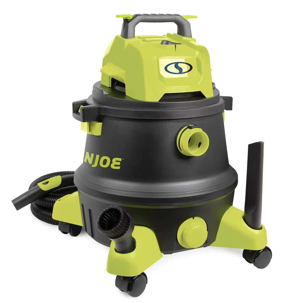 Shop Sun Joe Filtration, Black/Green 8-Gallon HEPA Peak w/Cleaning HP 6.5 Wet/Dry 1200-Watt Attachments, Wheeled SWD8000 Restored Vacuum, (Refurbished)