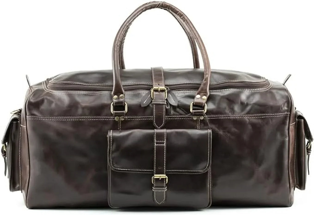 Overnight Bag Bag Travel Buffalo Sports Vintage inches Gym Men Classic design Holdall Weekender Bag Leather Duffle Hulsh for 24 Top Bag Grain Leather