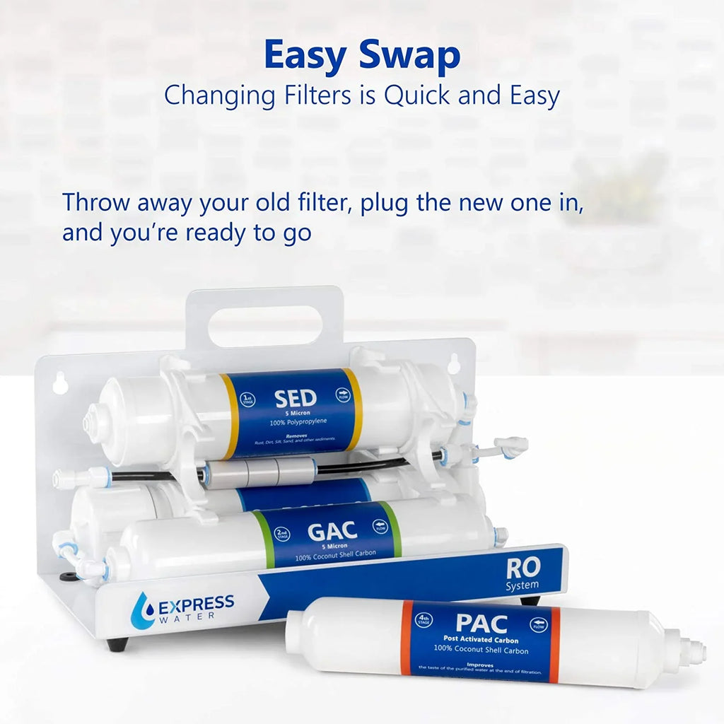 carbon inline replacement sediment, set filters connect osmosis countertop reverse gac 1?4” and pac quick cartridges filters 6 - month system set filter filter filter 3