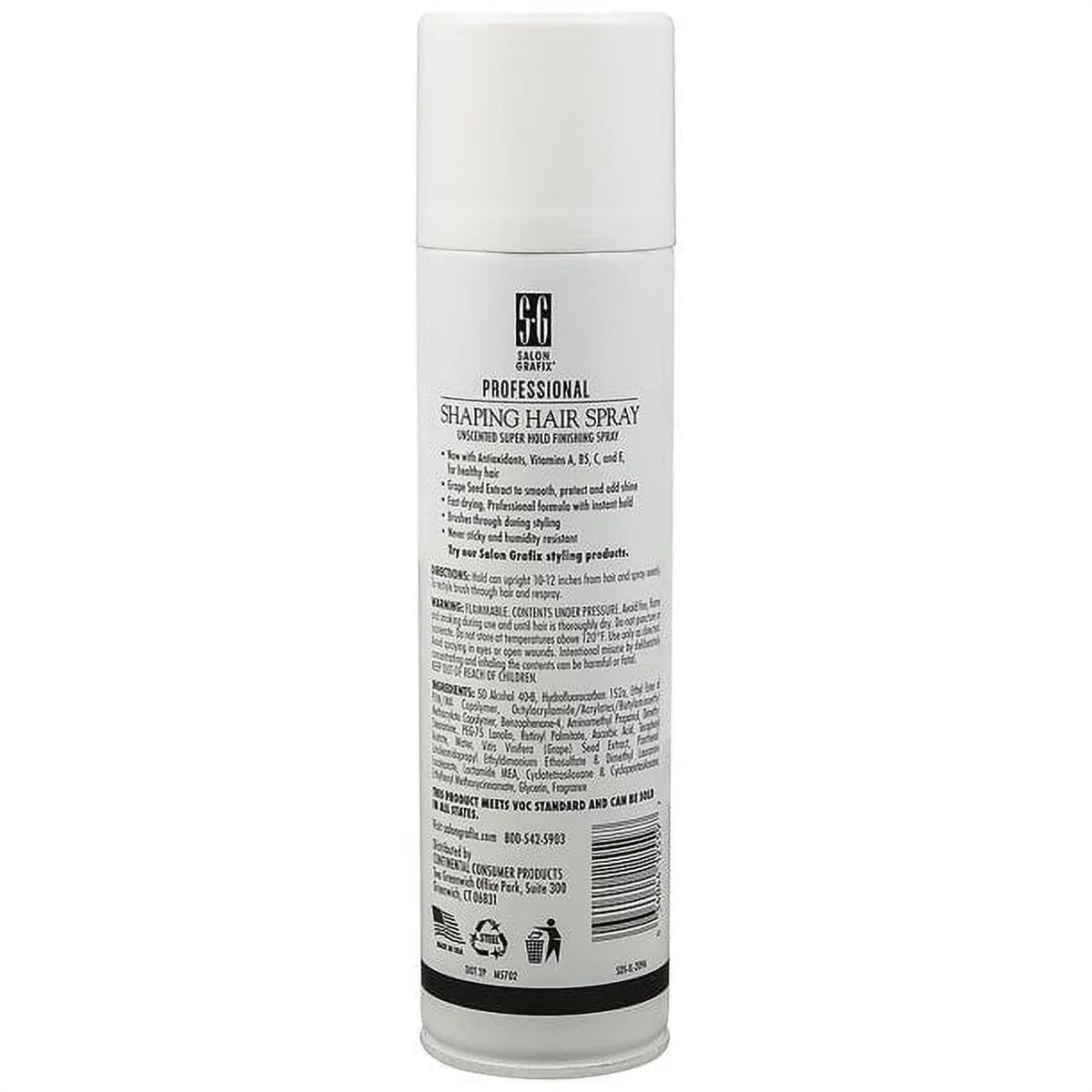Hold Super (Pack Spray Salon of 6) Unscented,10 oz Grafix Shaping Hair