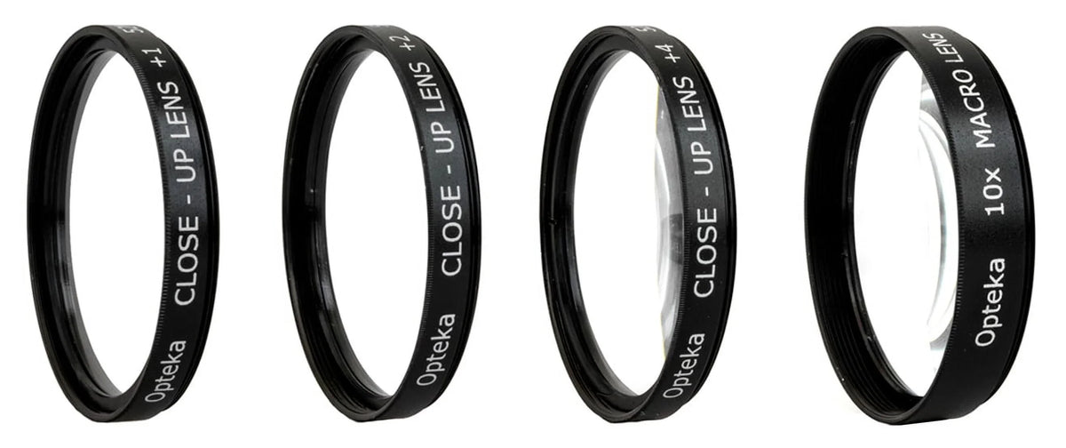 58mm and Tulip Lens 9pc kit with & kit (UV-CPL-FL-ND4-10x), hoods Cleaning More and 4pc Opteka Bundle Professional Filter Solid Filter (+1,+2,+4,10x), 5pc Set Graduated Macro + Accessory Rubber Lens