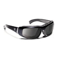 View with Sunglass Black Sharp Frame Glossy Bali Gray