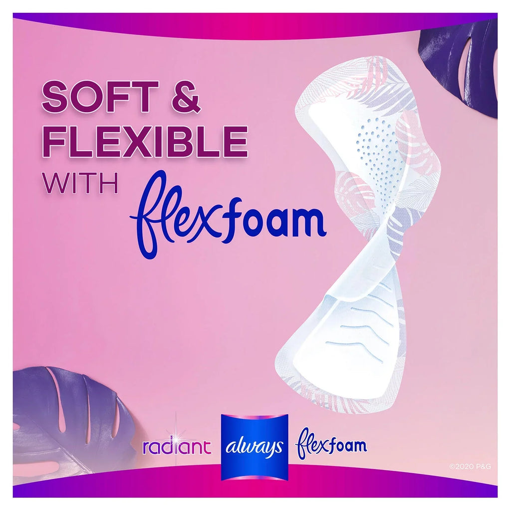 Pads, 1, Scented Regular Absorbency, Always (76 dimension Radiant ct.)