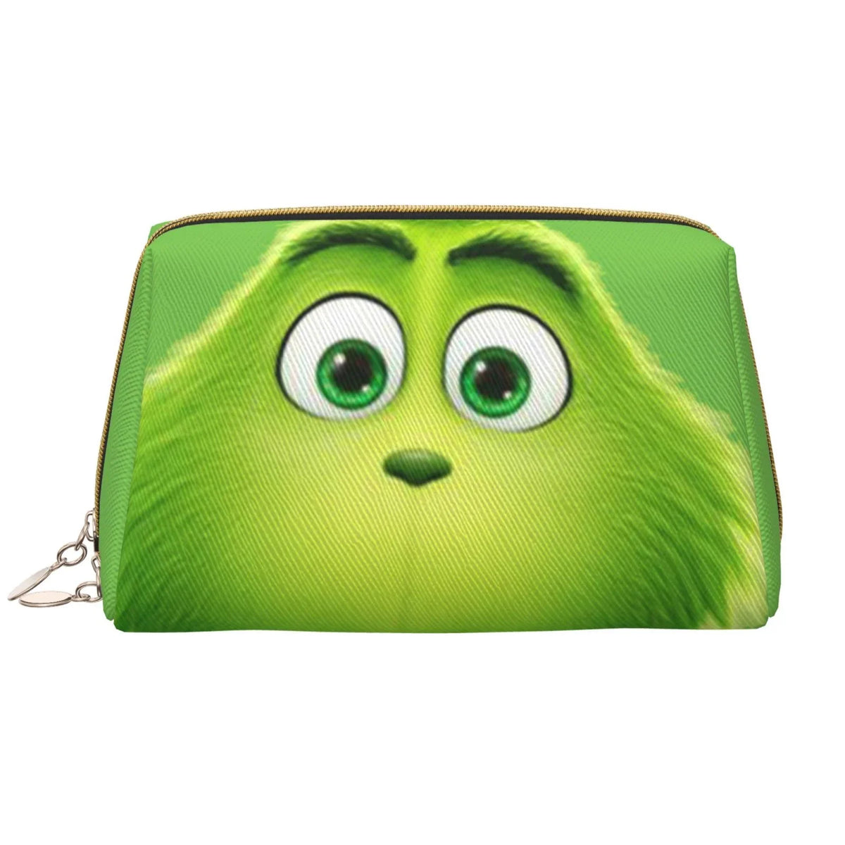 Storage Leather Travel Toiletry Grinch Green Pouch Organizer Bag Portable Cosmetic Gift Bag Makeup Purse