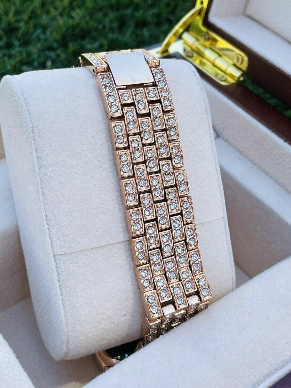 SERIES Band Steel 24K iWatch Rose Stainless 7 Rose Gold 45MM Custom Gold