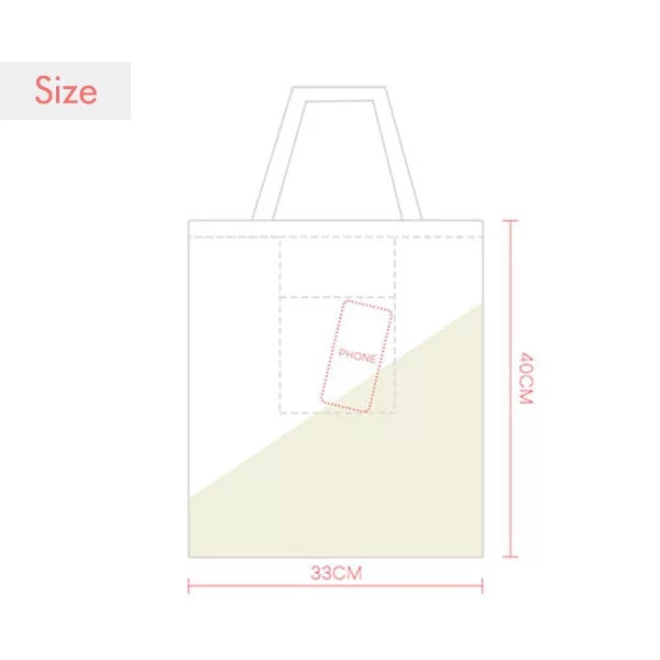 Casual Canvas Lucky Japanese Shopping Bag Tote Handbag Toy Satchel Travel
