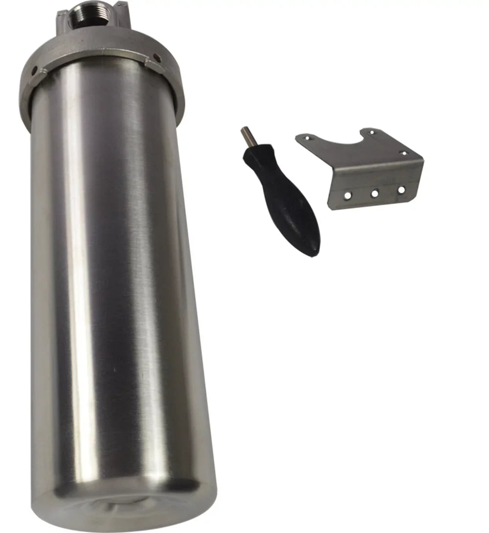 liquid Dirt Scale Wrench Heavy-duty Cartridges Filtering 3/4"NPT for Housing Filter with Bracket 10"L Pin Particles Rust PreAsion