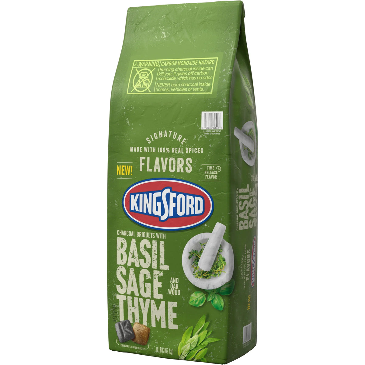 Sage, Flavors Charcoal Kingsford and Oak Thyme, Briquettes Basil, Signature 8 lb with