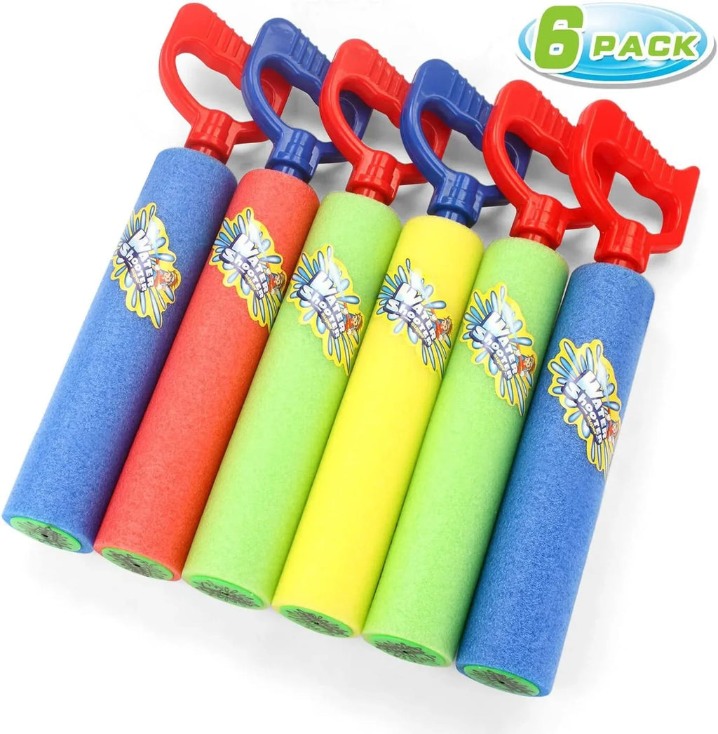 Blaster Swimming Squirt with Garden Beach Foam Game,exterior Summer Toy for Girls Shooter Handle Super liquid Pack, Plastic Soakers Boys Fighting Noodles Pool Toys Kids Fun-Here Guns Guns, Adults 6
