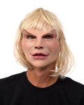 Face Latex Hair Blonde Mask Blonde with Woman attached Female