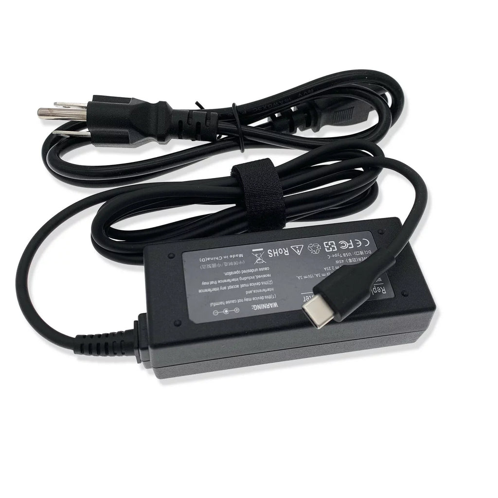 Adapter Charger P82G003 45W 7390 Cord 13 Laptop XPS 2-in-1 USB-C For AC