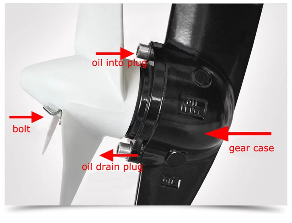 Techtongda 48V Boat Fishing Outboard Trolling Electric Motor Motor Brushless Engine 4HP
