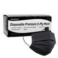 InterMask Disposable 3-Ply Mask, Case of ASTM 3 Level 2000 Black, Premium