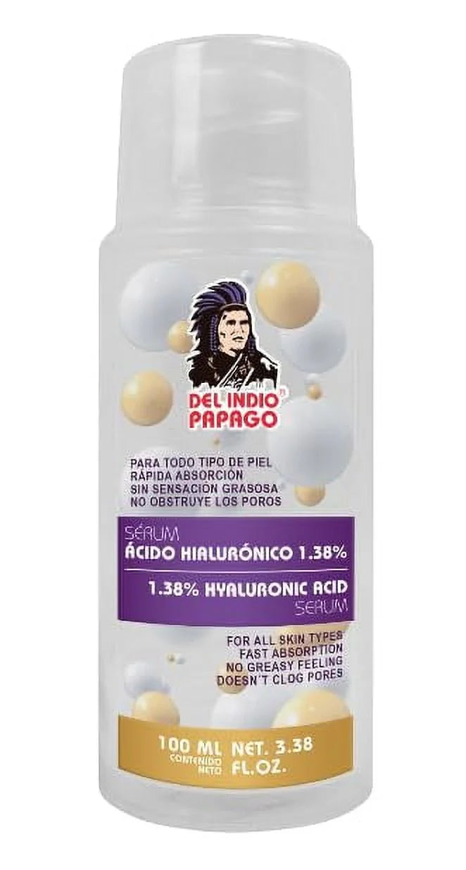 Acid each) + (3.38 Serum & Soap Papago Del Hyaluronic (2oz Oz) Day Fl + creams Indio Tepezcohuite (125g) Tepezcohuite Night