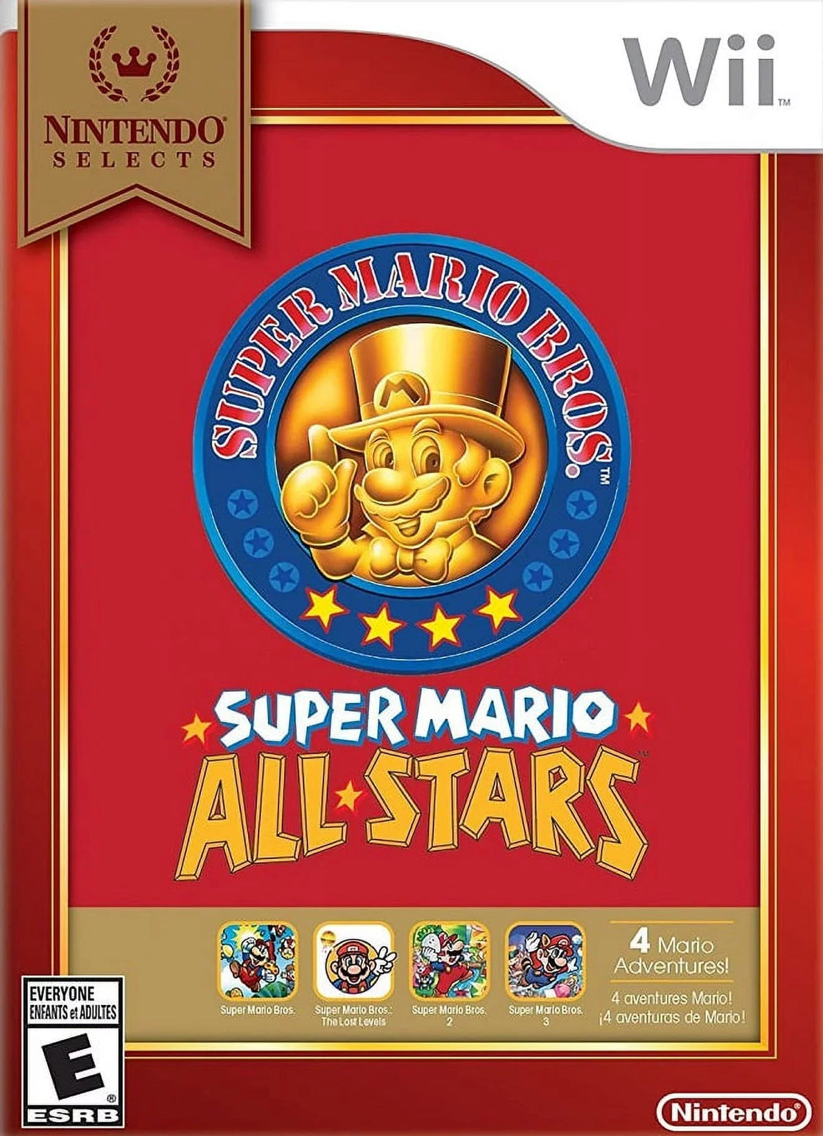 Restored Wii, (Nintendo All-Stars:Select 2016) Mario (Refurbished) Adventure Super Game