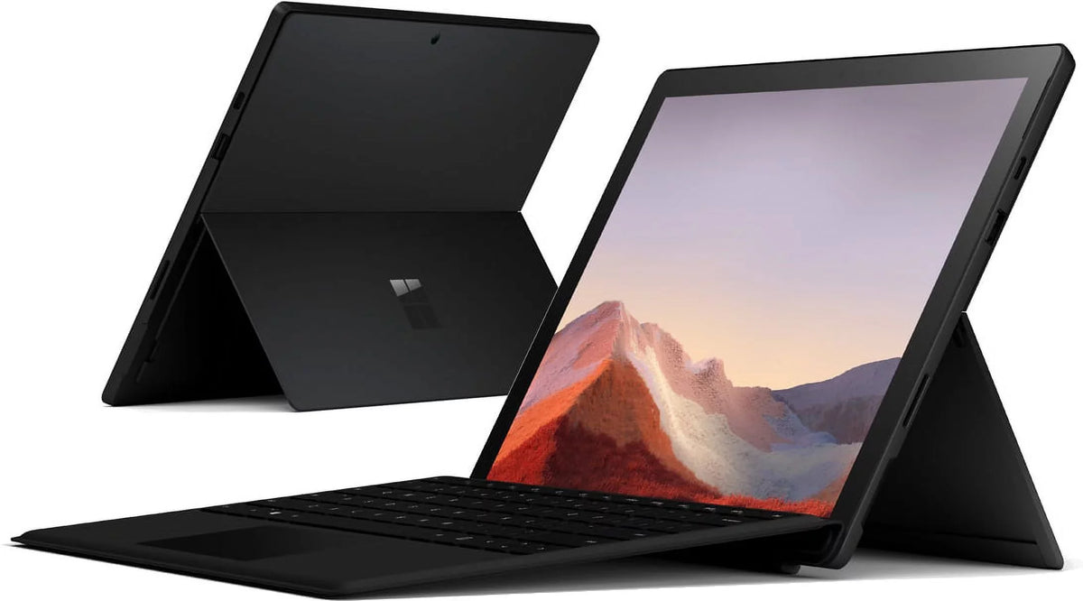 7, Plus i5-1035G4, Home, Core Intel Microsoft Pro PUV-00016 256GB 8GB 10 Windows 12.3" Black, Iris Surface Tablet Touch-Screen, Graphics, Memory, Matte SSD,