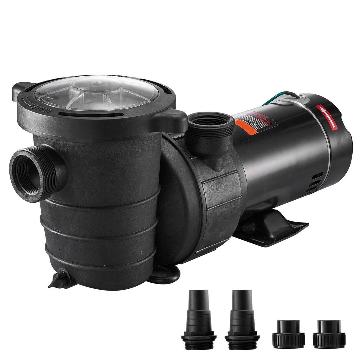 Single for Pump, 1100 ETL Speed In/ of Certification Flow, HP Pool Max. Strainer V, Pool w/ 115 Above W Basket, Pump SKYSHALO Security for 5280 1.5 Ground Swimming GPH
