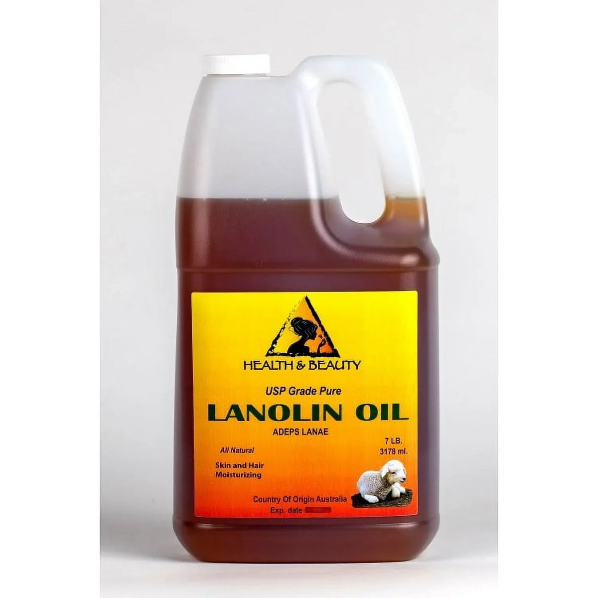 100% 7 LB LANOLIN PHARMACEUTICAL LIPS SKIN PURE USP MOISTURIZING GRADE OIL HAIR