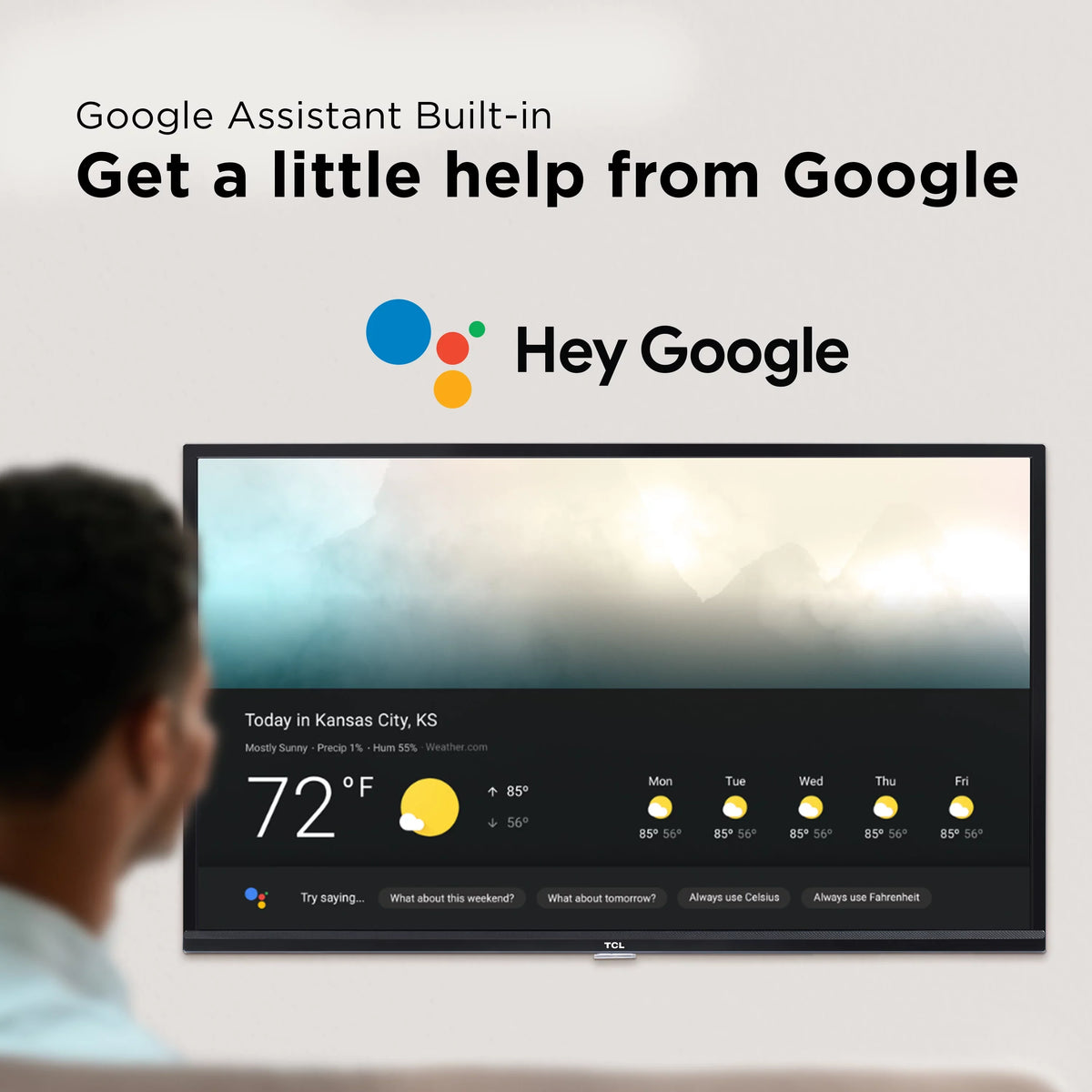 FHD Android TCL Smart TV Restored Class (1080p) LED 3-Series (Refurbished) 40" 40S334