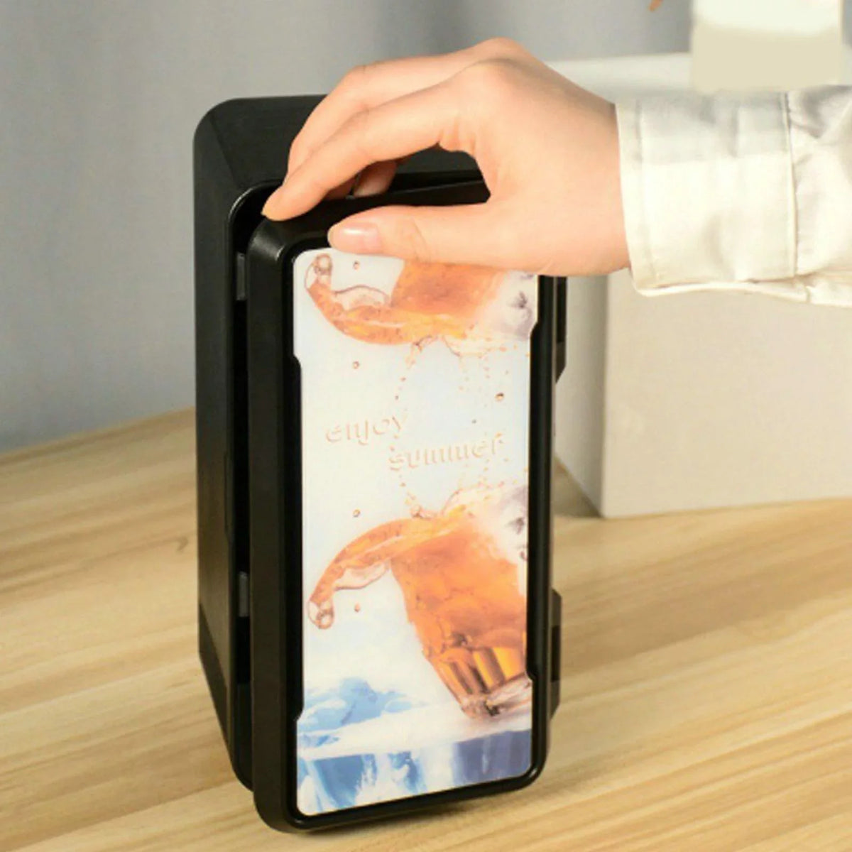 Car Mini Personal Fridge liquid Bedroom Office USB coffee for Milk , Home Warmer, with and Dorm Fridge, Makeup